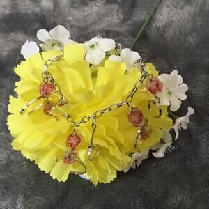 Silver Multi-Pink Crystal Bracelet